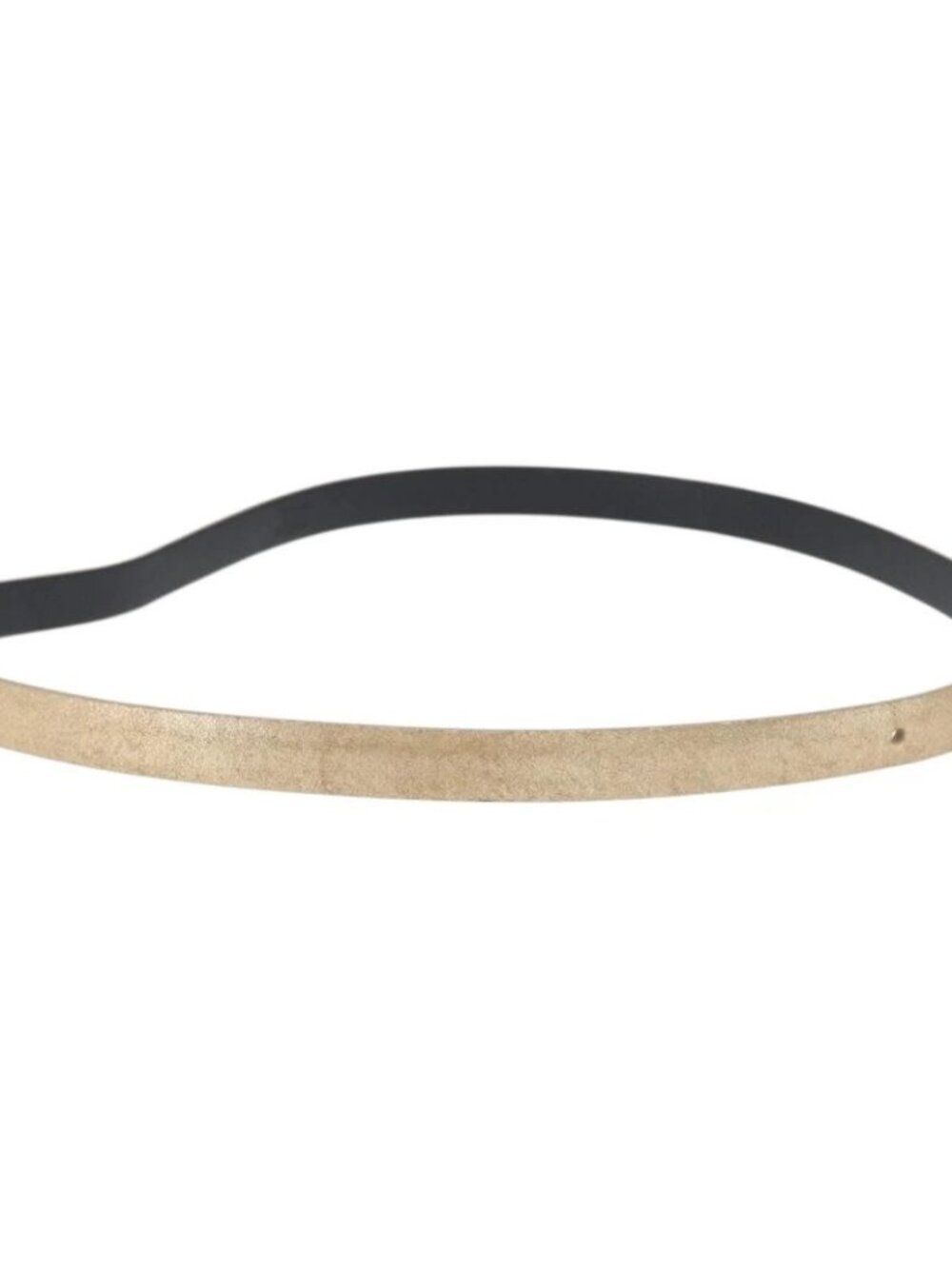 CHANEL Belt Leather 33.5" Gold CC Auth 172424A - Picture 4 of 9
